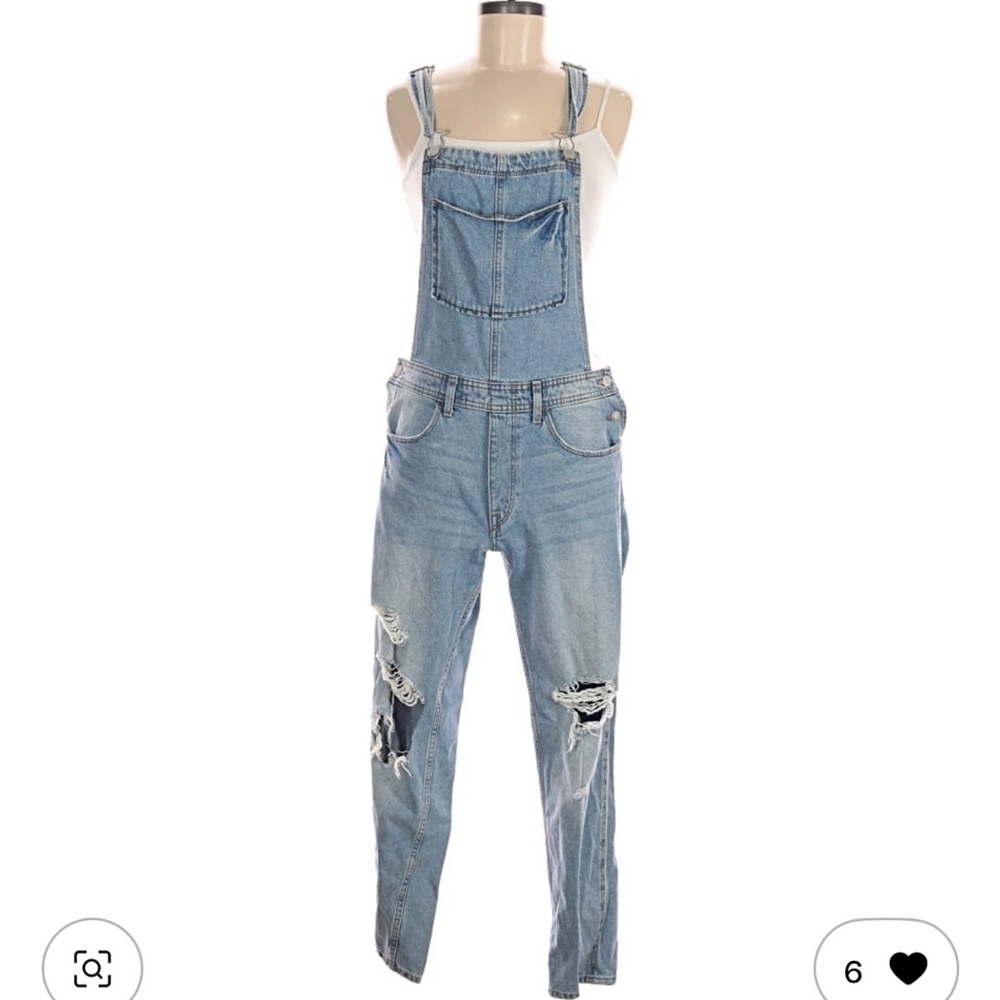 H&M Light Blue Women Jeans Overalls